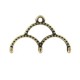 Cymbal ™ DQ metal ending Skaloti III for 11/0 beads - Antique bronze